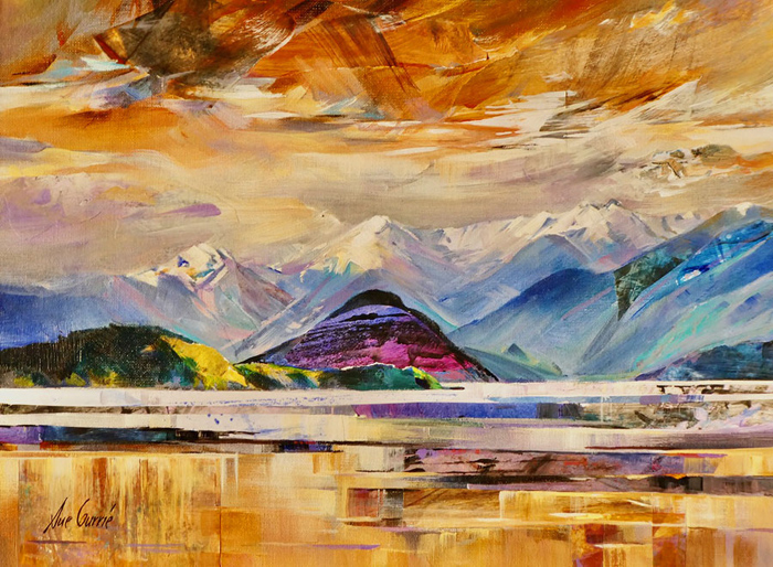 Bright Skies Over Lake Manapouri