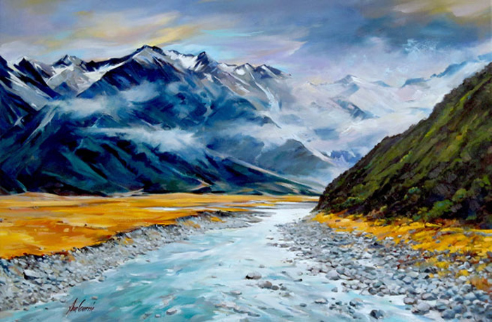 The Hooker River from the bridge
