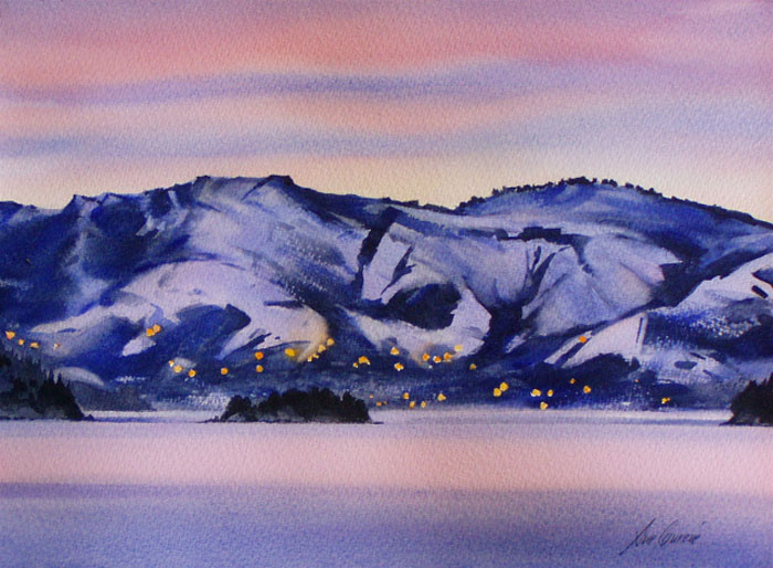 Twilight in the Snow